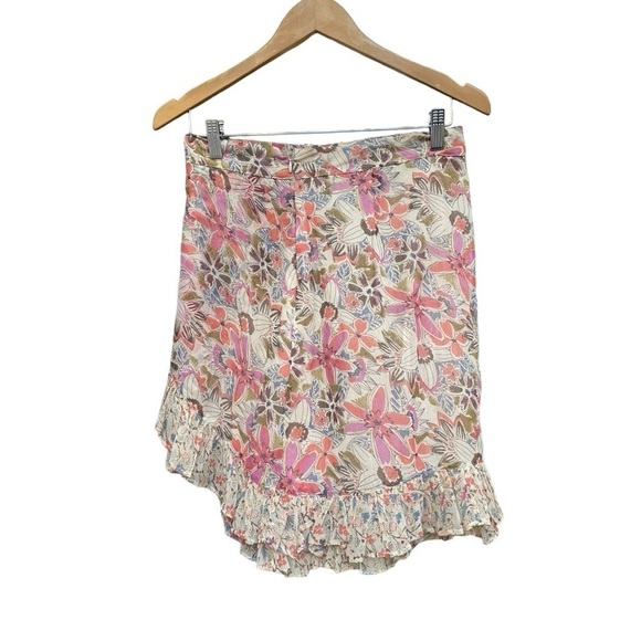 Free People Tan Around The World Ivory Skirt I Size: 4 - Picture 5 of 14